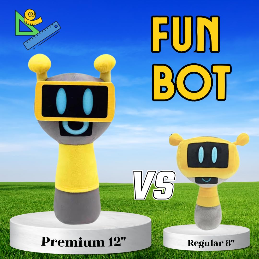 Sprunki Plush Toy - 12  enhanced Stuffed Character Doll with 50 Stickers & Gift Bag | Soft Plushies for Kids Room Decor  Cuddling  or Play | Choose Sky  Pinki  Oren  Simon  Mr. Fun Computer & More