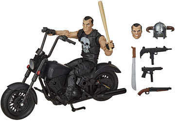 Marvel Hasbro Legends Series 6-inch Collectible Action Figure The Punisher Toy and Motorcycle  enhanced Design and 7 Accessories