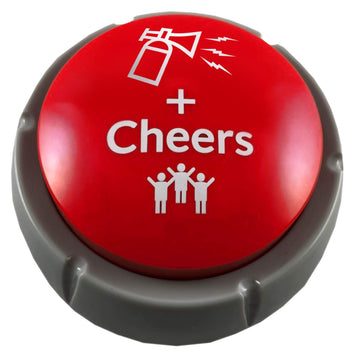 Airhorn Can Sound Button with Applause and Cheers, Funny Easy Button, Noise Maker Buzzer for Office, Sporting Event, Dance Party