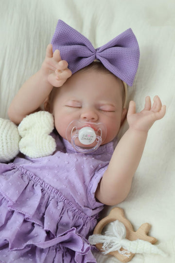 Wooroy Realistic Reborn Baby Dolls Girl - 20 Inch Lifelike Newborn Doll Real Life Weighted Soft Cloth Body With Gift Box Accesso