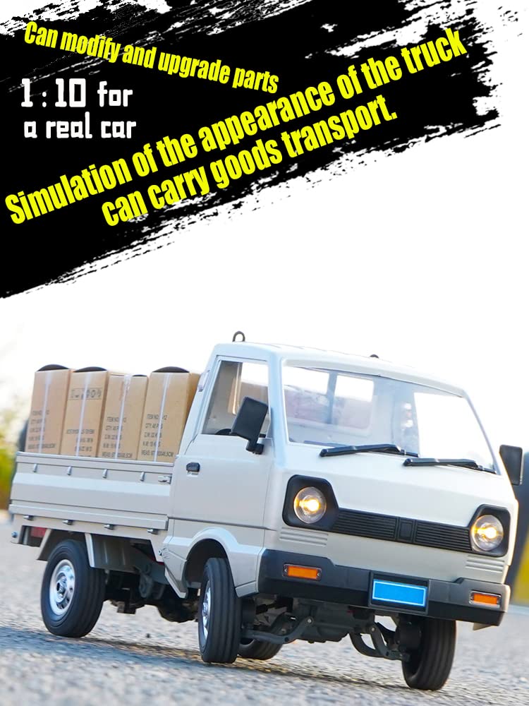 The perseids Remote Control Car WPL D12 RTR RC Rock Crawler, 1/10 Full Scale RC Drift Cars 2.4Ghz Offroad Pickup Trucks All Terr