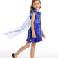 Wonderbabe Girls Costume Dress Halloween Party Supplies Outfits For Girls Princess Dress Up Dress With Cape Size 1-2T
