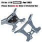RCHuiWow Upgrades Part for 1/10 Rustler 4WD/4WD(VXL),Alloy Front and Rear RC Shock Towers Hops up,Titanium