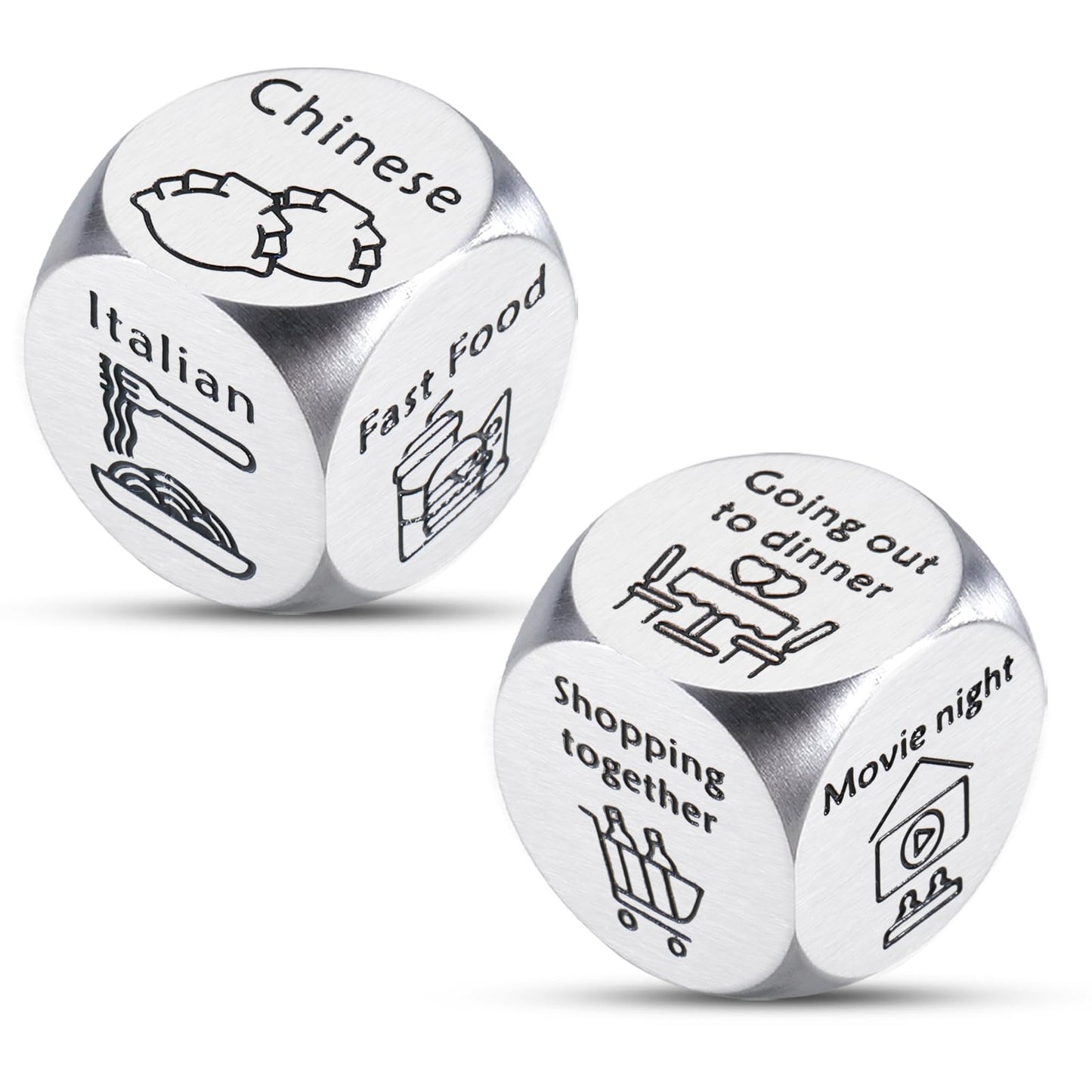 Valentines Day Gifts for Her Him Date Night Ideas for Couple Date Night Dice Food Dice Anniversary Birthday Gifts for Boyfriend