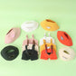 17cm Clothes Set(NO Doll)  Cute Hat & Unique Pocket Design Overalls Dress-up Set  Handmade Clothing Designed for 17cm Doll(Overalls (Yellow))