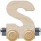 Nametrain Unfinished Letter Car S - Made In Usa