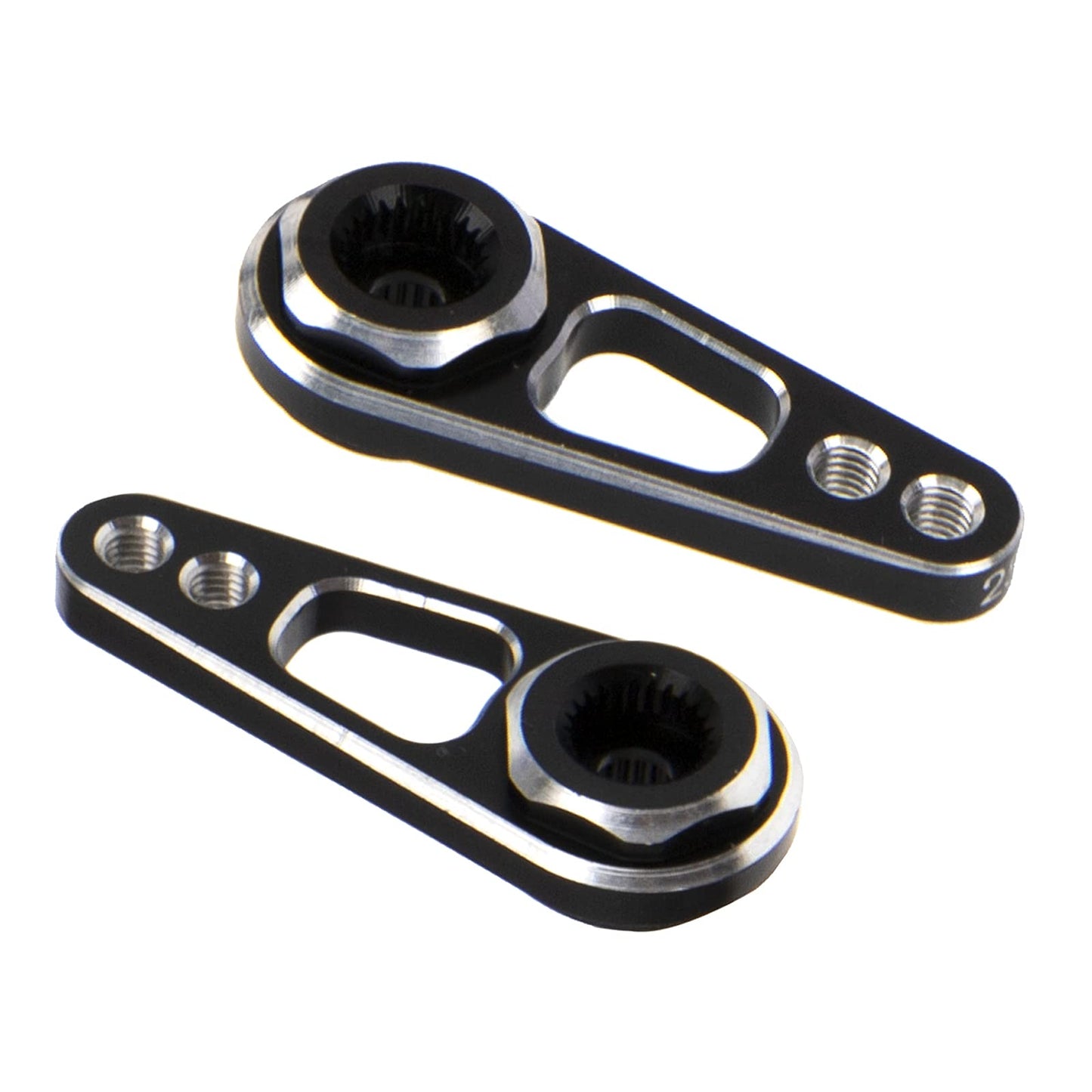 2Pack Vgoohobby Aluminum Alloy RC Double Hole 25T Steering Servo Arm Horn Compatible with Recat Axial SCX10 90046 Traxxas TRX-4