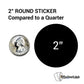 Do Not Inventory Label Stickers - 2 Inch Round Circle Dots Stickers in Bright Red for Warehouse Inventory Control Management Qua