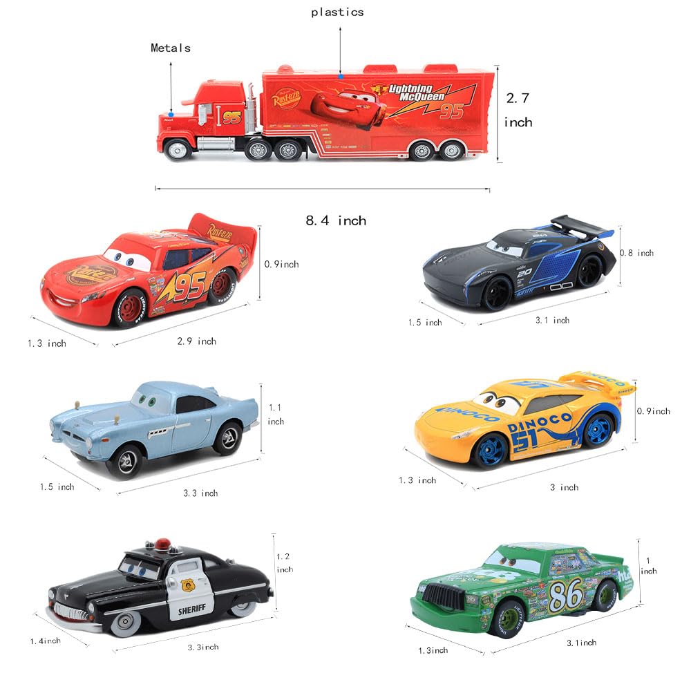 15 Pcs Car 2 3 Toys, Movie Diecast Car, Extremely Ritualistic Gift Sets For Children, Birthday Gifts For Children Over 3 Years O
