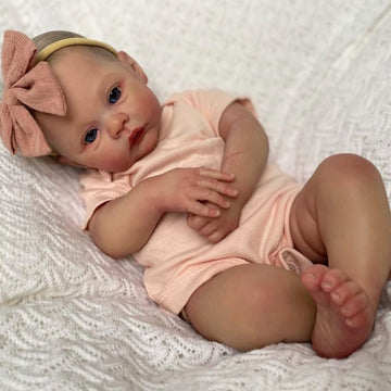 Didolls Lifelike Reborn Baby Dolls - 18 Inch Realistic Newborn Baby Dolls Girl Real Life Cute Reborn Dolls With Feeding Kit Gift