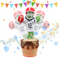 Miaodam Dancing Football Cactus Toy, Singing, Talking, Record & Repeats What You Say With 60 English Songs, Funny Eletronic Baby Toys