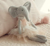 Inspired By Jewel Daisy The Elephant Premium Quality Floppy Elephant Plush Doll Gift With Delicate Pink & Lace Tutu | Elegant Feather & Pearl Details | Playable Toy With Movable Legs & Huggable Arms