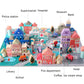 Wooden Building Blocks Set, City Construction Stacker Stacking Preschool Learning Educational Toys, Toddler Toys For 3+ Year Old Boy And Girl Gifts