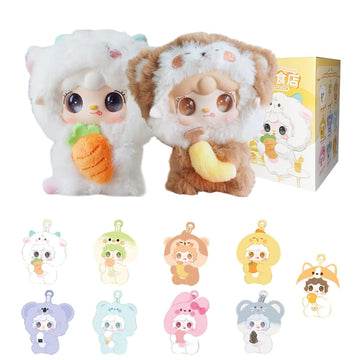 REIVIVORA Yooki V10 Hug Gourmet Restaurant Limited Series Vinyl Plush Blind Box 1PC (1 of 9 Possible Styles) Cute Figures Collec