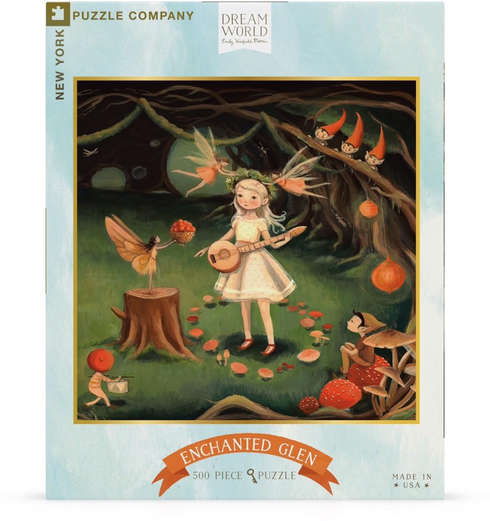 New York Puzzle Company - Dream World Enchanted Glen - 500 Piece Jigsaw Puzzle For Family Game Nights By Emily Winfield Martin