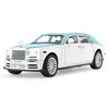 Toy Model Rolls Royce Phantom Car Toy for Boys, 1:22 Diecast Metal Model Pull Back Toy Car Phantom with Sound and Light, Gift To