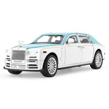 Toy Model Rolls Royce Phantom Car Toy for Boys, 1:22 Diecast Metal Model Pull Back Toy Car Phantom with Sound and Light, Gift To