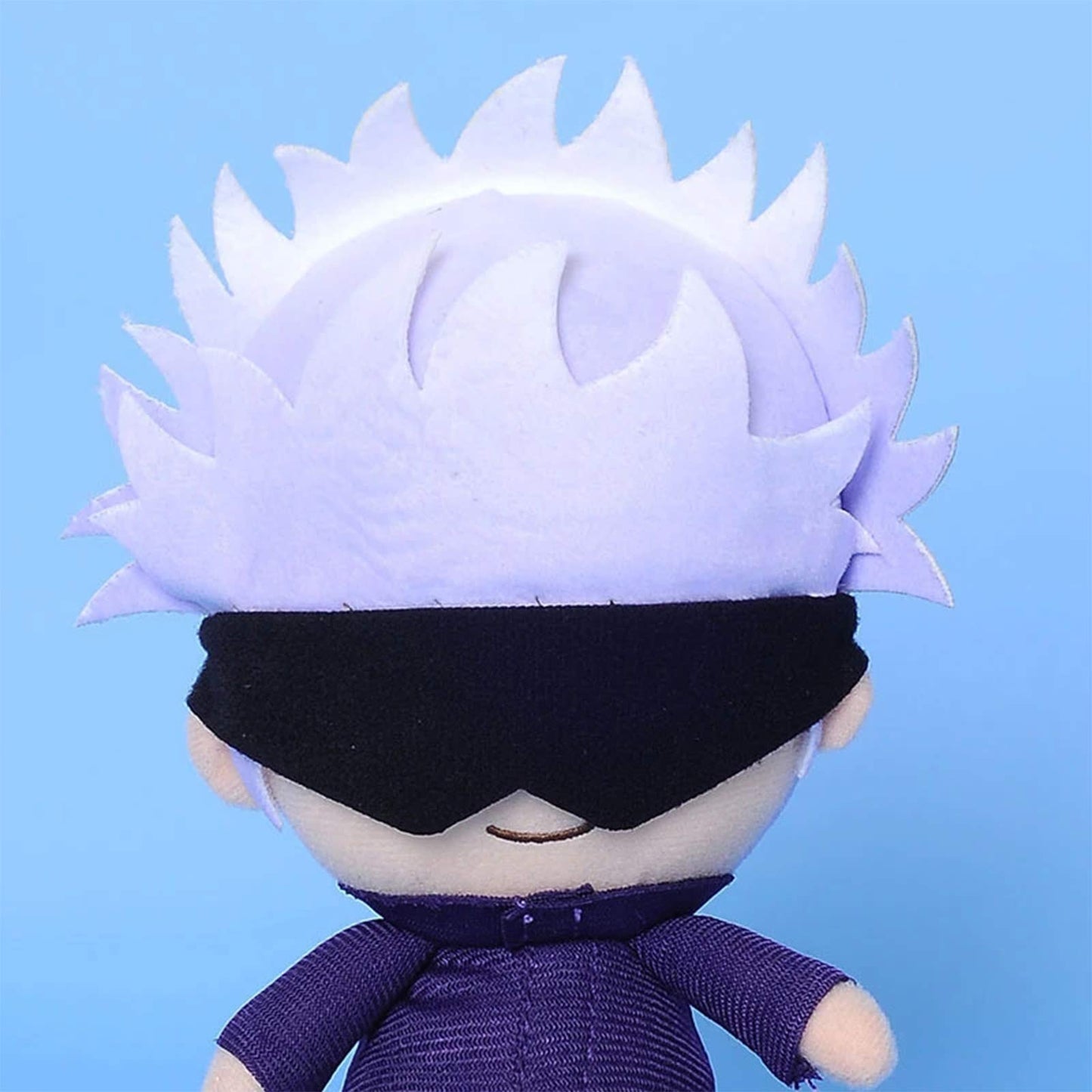Amnpolen Plush Figure Toys With Openable Patch Anime Gojo Satoru Plushie Doll Stuffed Toy Key Ring Bagpack Phone Pendants (5.91I
