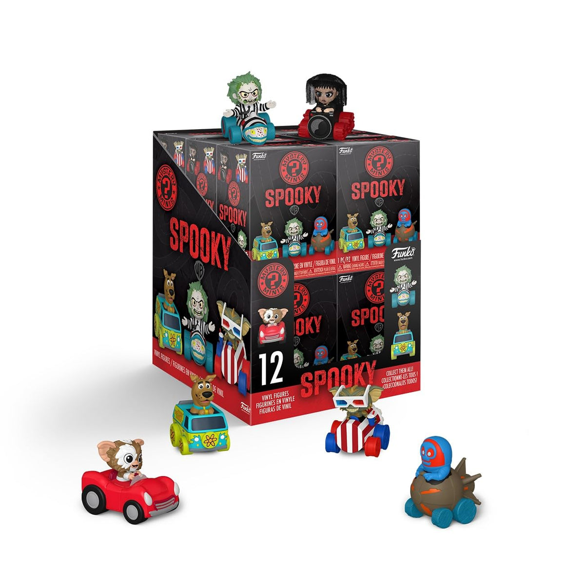 Funko Mystery Mini: Spooky Rides  12pc PDQ  Warner Bros  Collectable Vinyl Figure  Gift Idea  Official Merchandise  Toys f