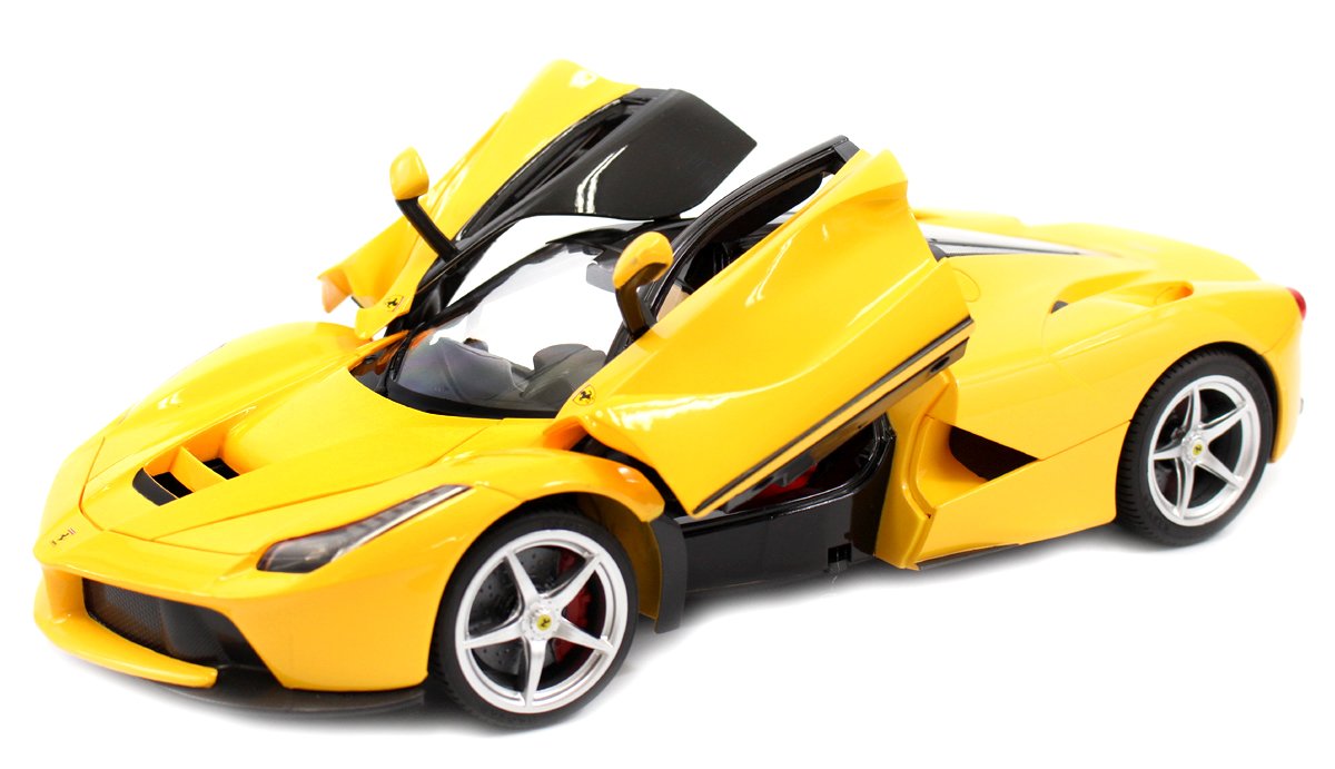 AZ Trading & Import FLF14Y 1/14 Laferrari RC Model RTR Car Open Doors Yellow