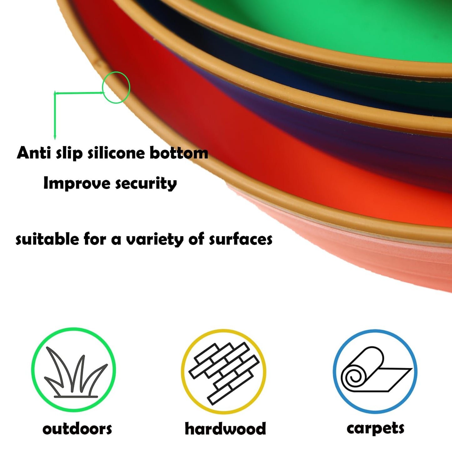 Juoe 5Pcs Stepping Stones For Kids,Non-Slip Plastic Toddler Balance River Stones For Promoting Children'S Coordination Skills Ob