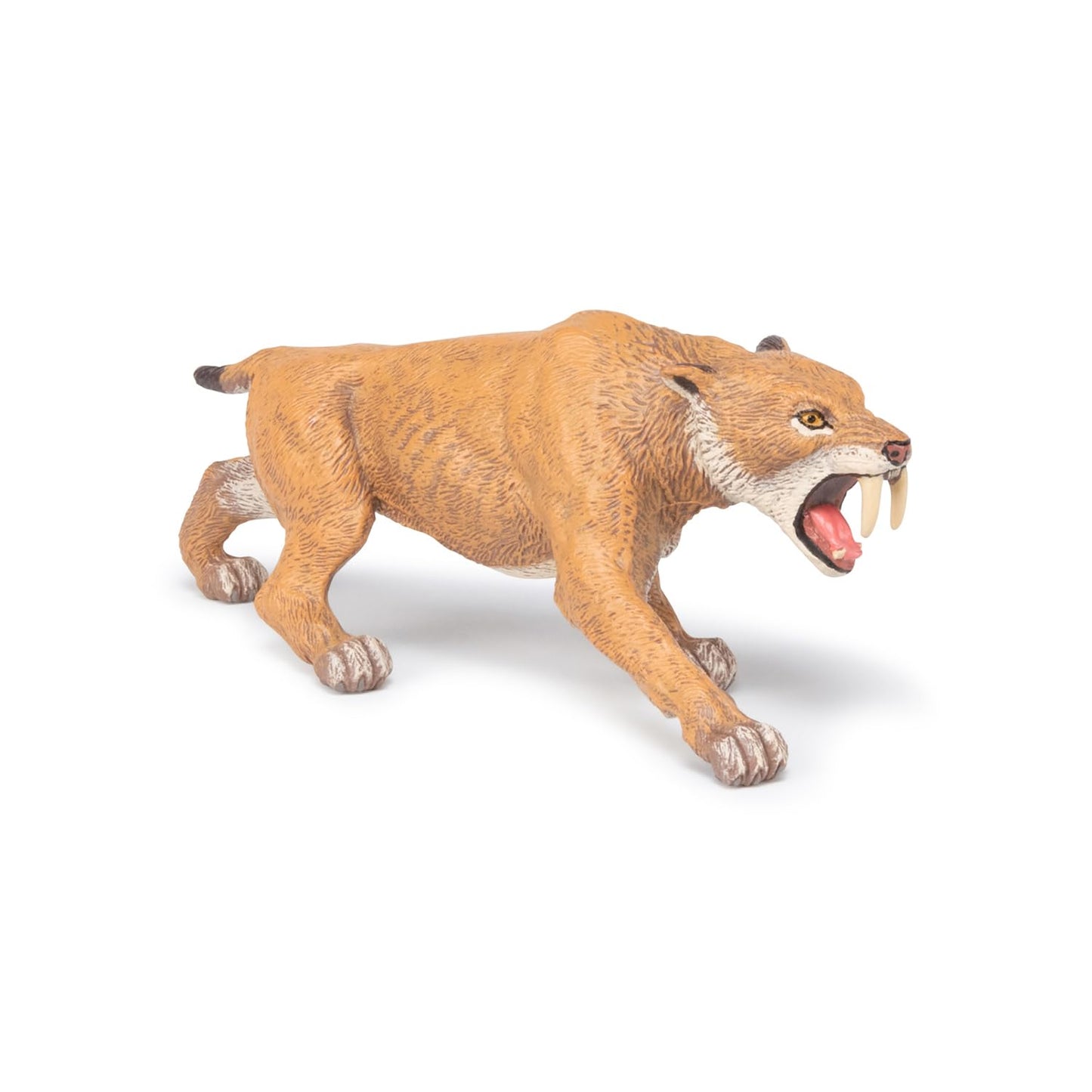 Papo Smilodon Saber-Tooth Cat Figure - 6.5 Inch Multicolor Plastic Model 55022