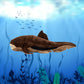 Tiny Heart Simulation Stingray Soft Stuffed Plush Toy 19' Long, Stuffed Animal Plush Toy Cute Realistic Stingray Plush Toy Children'S