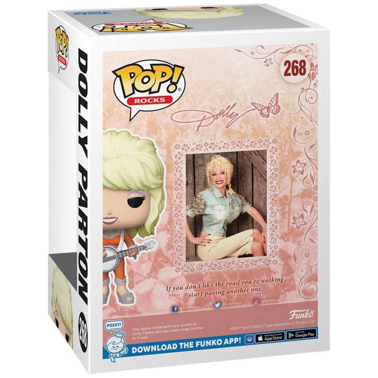 Pop Rocks: Dolly Parton Funko Vinyl Figure (Bundled With Compatible Box Protector Case), Multicolor, 3.75 Inches