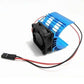 JFtech Aluminum Alloy RC Electric Motor Heat Sink Heatsink with 5V Cooling Fan for 1/8 1/10 RC Car Truck Buggy Crawler 540 550 3