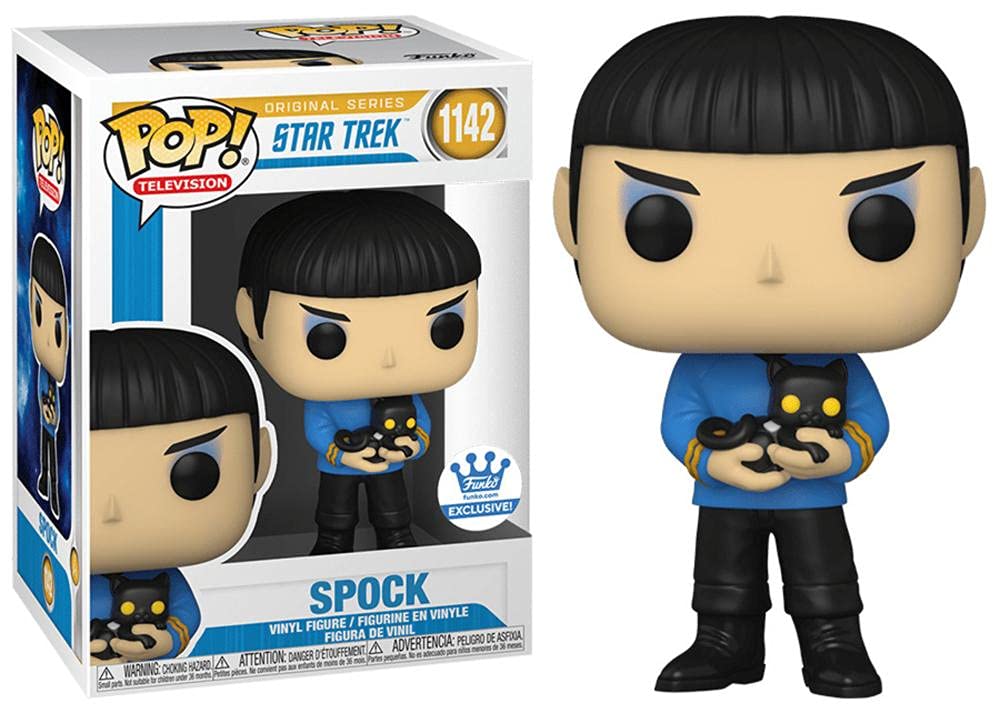Funko Pop! Television #1142 Star Trek Original Series Spock With Cat - Funko Exclusive