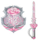 Little Adventures Foam Pretend Play Toy Shield & decorative replica blade Set (Princess)