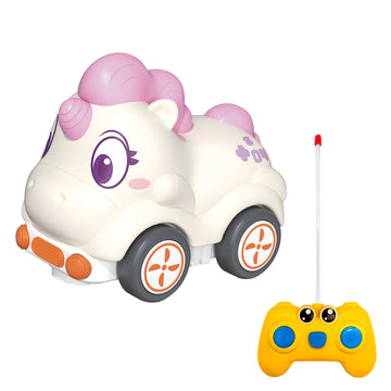 Ruitenda Remote Control Car For Toddlers, Safe & Durable Cartoon Silicone Crash-Resistant Rc Car, Unicorn Toys For 18M+ Boys & G
