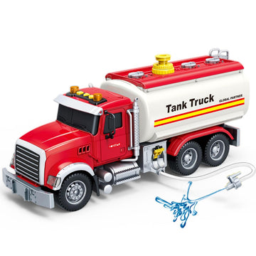 Wenbeier Tanker Truck Toys For Kids With Water Spraying Pump,15'' Tow Truck Music Sound And Light For Toddlers Boys Ages 3 4 5 6