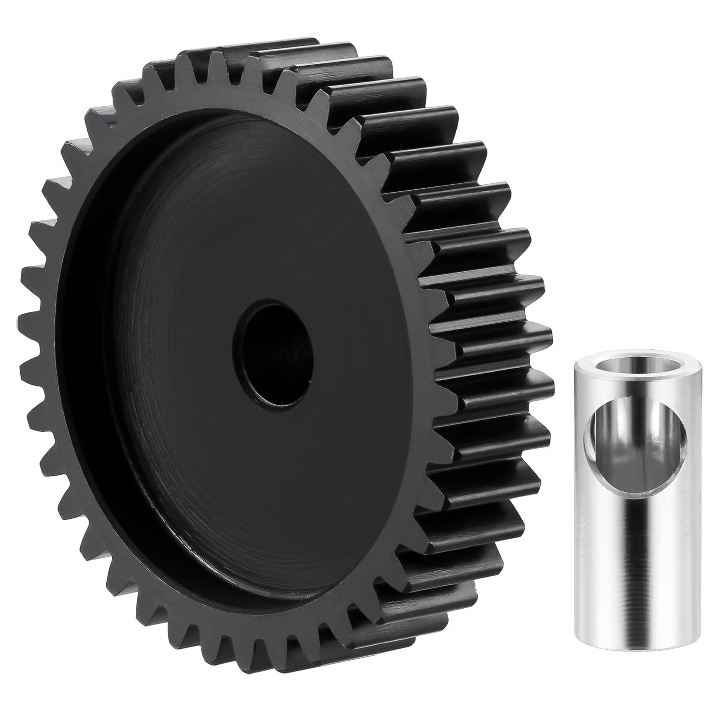 BRKRC Steel 32P 5mm Pinion Gear 25T 26T 28T 29T 30T 31T 32T 33T 34T 35T 36T 37T 38T Motor Gears for 1/10 1/8 RC Car Parts (38T)