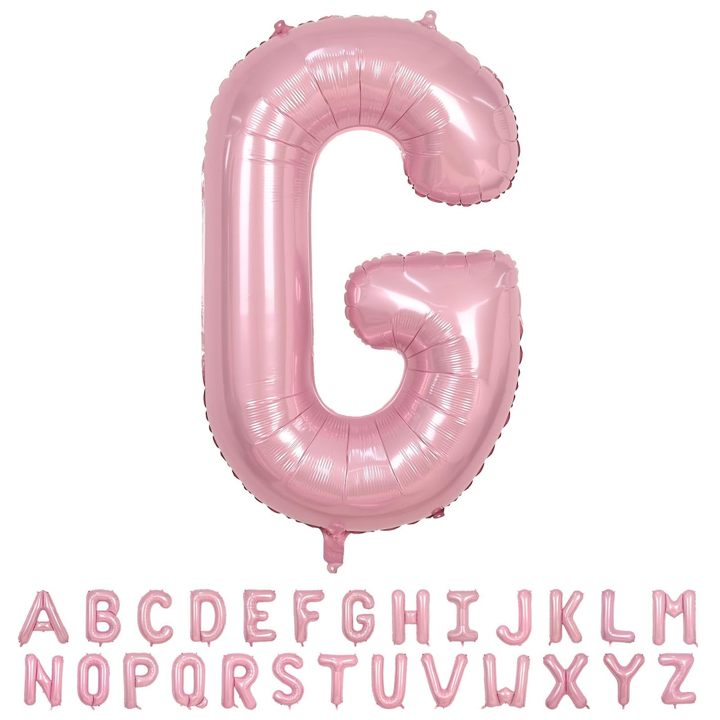 40 Inch Pink Letter Balloons, Large G Letter Balloons Foil Helium Balloons, Mylar Big Single Alphabet G Balloons, Pink Balloon L