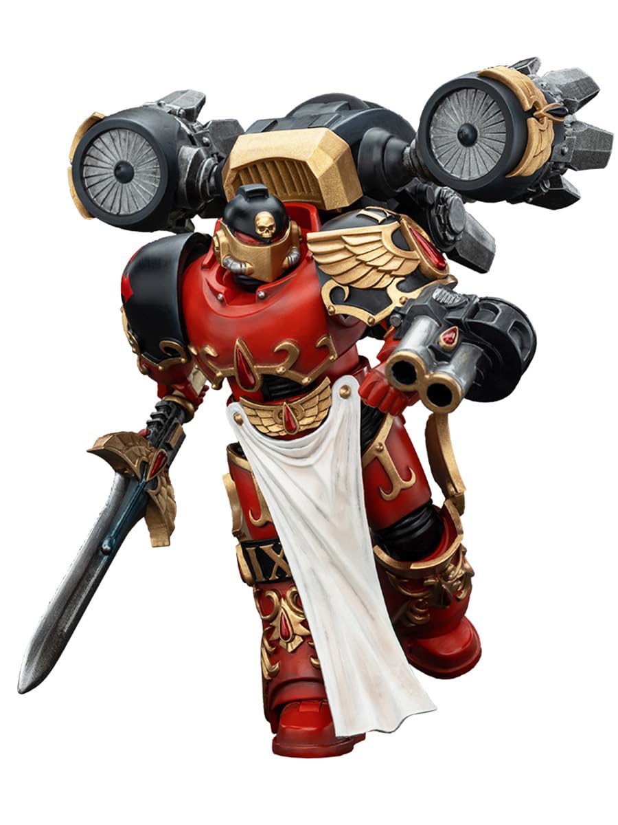 JOYTOY Warhammer The Horus Heresy Blood Angels Crimson Paladins Squad Crimson Paladin 1, 1:18 Scale Action Figure Mecha Joy Toy