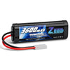 Zeee 7.2V NiMH Battery 3600mAh RC Battery High Power with Tamiya Connector for RC Car RC Truck Associated HPI Losi Kyosho Racing