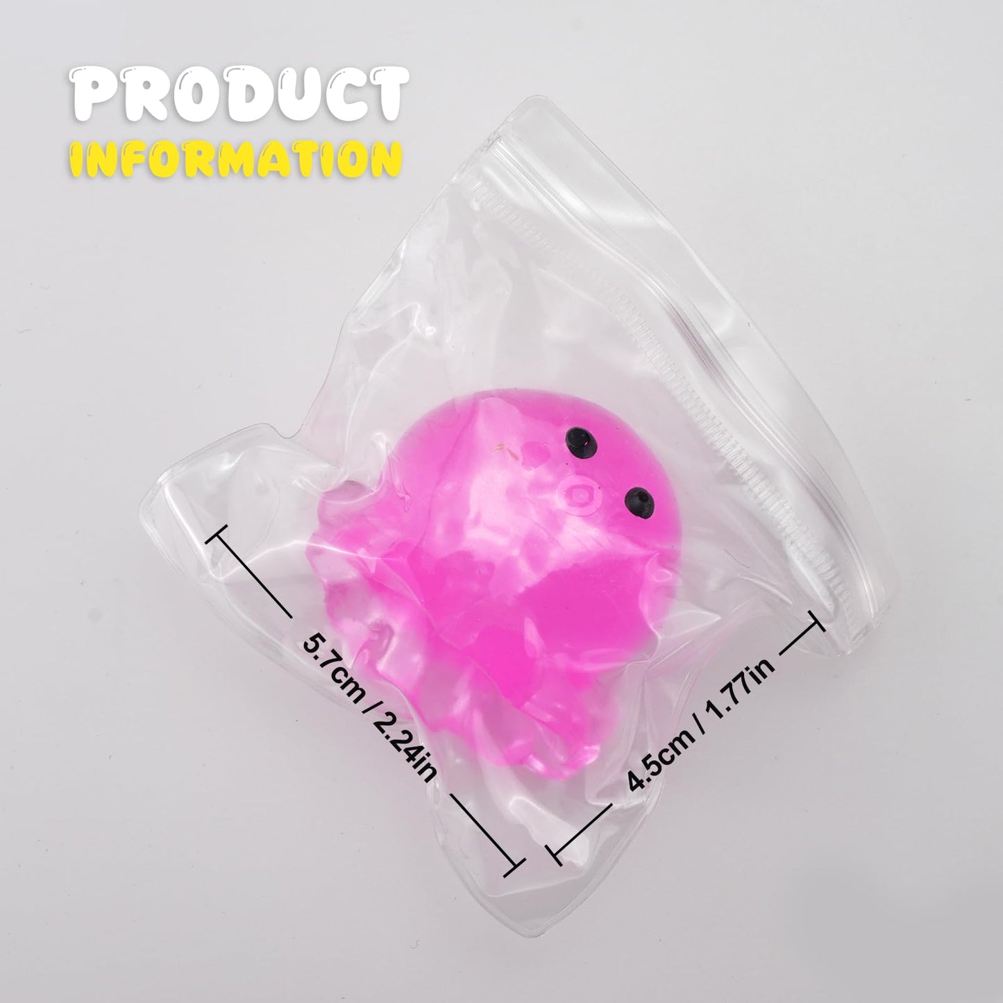 Taba Squishy Toys  Squeeze Toys Cat Paw Cute Kawaii  Sticky Squishy Fidget Toys Silicone Squeeze Toy for Stress Relief Cute Soft Toys Best Gift for Anniversary (Squid)