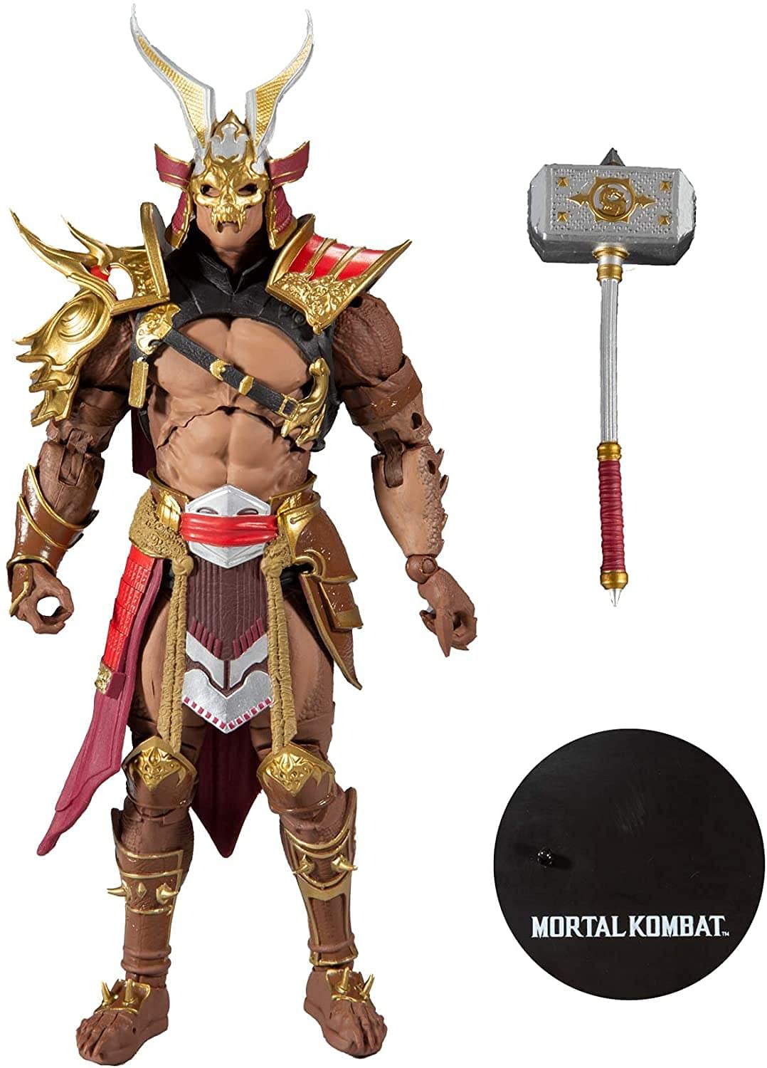 McFarlane Toys Mortal Kombat Shao Khan 7" Action Figure - Brown Plastic - Model 11037-1
