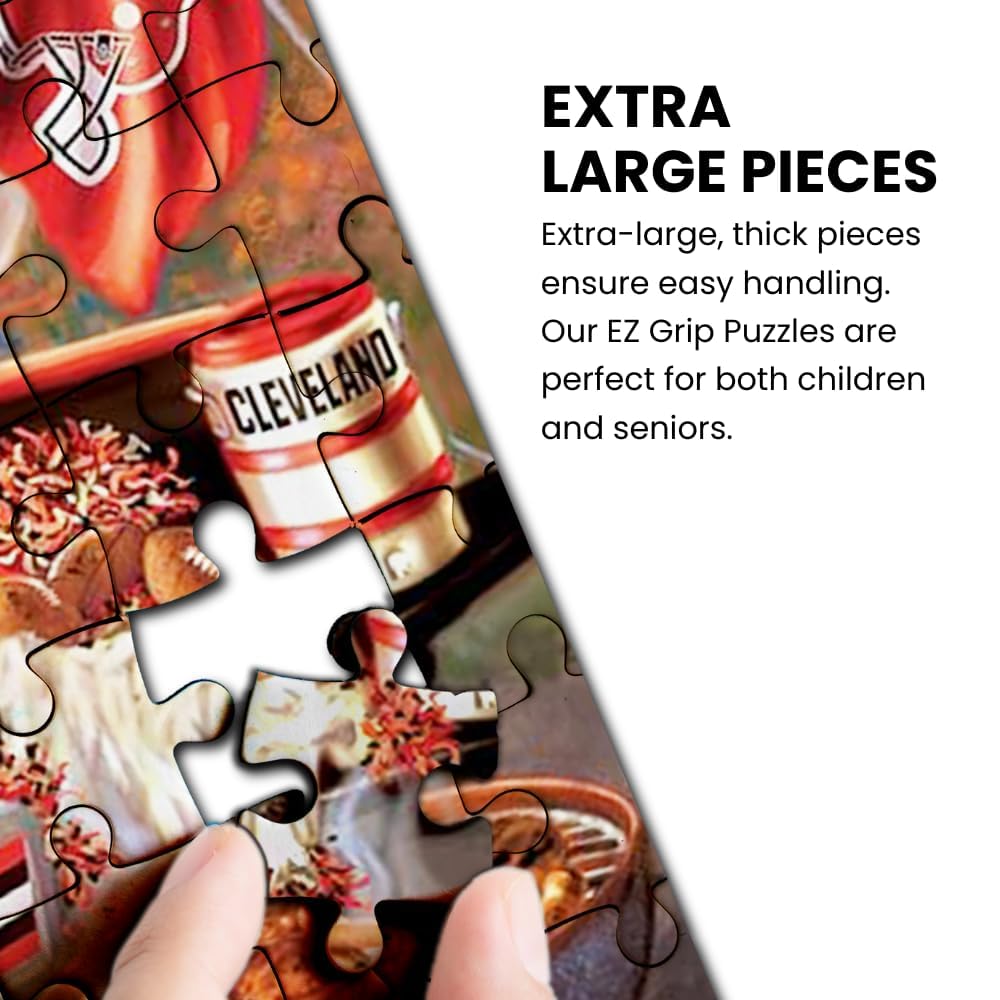 MasterPieces 1000 Piece Jigsaw Puzzle - NFL Cleveland Browns, Non-Glare Finish, 19.25"x26.75", Model CLB1060