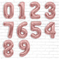 Number Balloon 40 Inch, Number Balloons Rose Gold, Number 8 Balloon, Birthday Large Foil Rose Gold Balloons, Birthday Party Grad