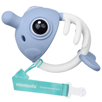 Mombella Baby Teething Toys 3-6 Months, Soft Silicone Teethers For Babies 6-12 Months, Clownfish Baby Teether Toys With Pacifier
