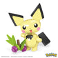Mega Pokémon Action Figure Building Toys Set, Pichu'S Forest Forage With 84 Pieces, Motion And 1 Poseable And Buildable Character