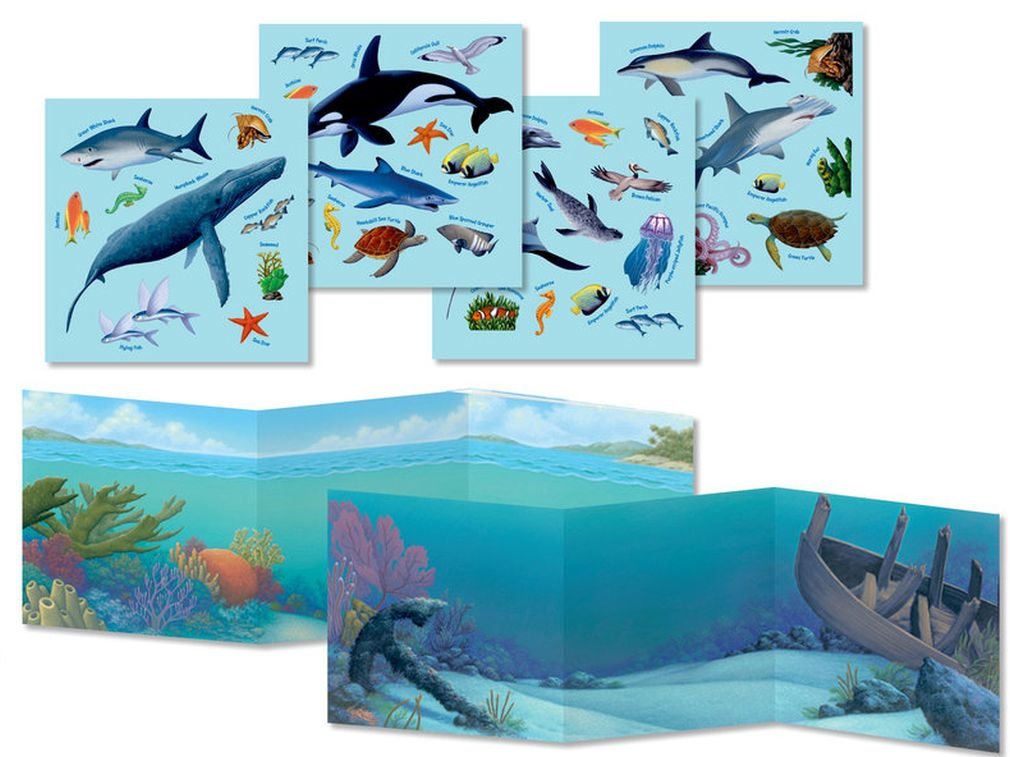 Peaceable Kingdom Press /Sticker Fun! Ocean Animals Reusable Sticker Tote