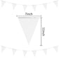 Lybutty 100 Feet White Pennant Banners Flags String Hanging Triangle Bunting Flags,Party Decorations For Grand Opening,Kids Birt