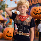 Cosland Cowboy Costume For Boy Kids Western Tees Halloween Shirt, Brown, Medium