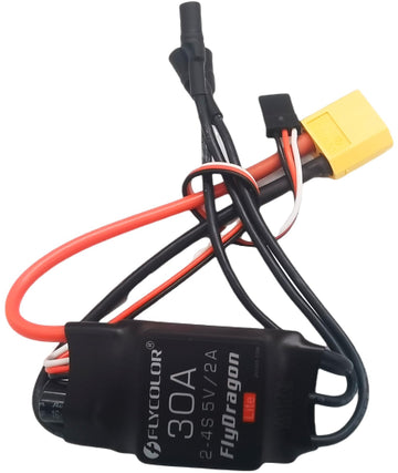 Flycolor 100A Esc 3-6S Electric Speed Controller 5V/6V/7.4V 5A Bec With Xt90 & 4.0Mm Bullet Plugs For Rc Drone Airplane Brushles