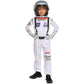 Spooktacular Creations Halloween Astronaut Costume For Kids, Unisex White Astronaut Outfit Set With Helmet, Toddler Pilot Jumpsu