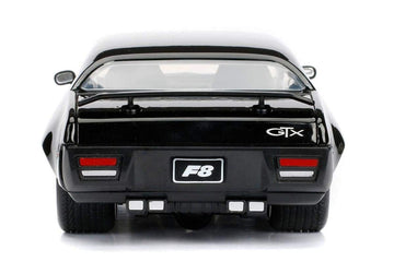 Jada Toys Fast & Furious 1:24 Dom'S Plymouth Gtx Die-Cast Car, Toys For Kids And Adults, Black, Standard