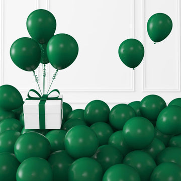 Kalor Dark Green Balloons,100 Pcs 5 Inch Mini Matte Latex Balloons For Balloon Garland Arch, Birthday Decoration, Wedding Party, Baby Shower Decorations
